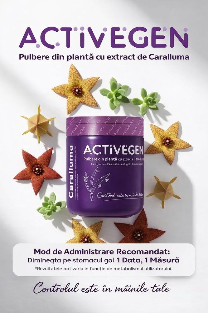 ACTIVEGEN detox pulbere din plante cu extract de caralluma vegan 150 gr  www.slimming-time-romania.com photo