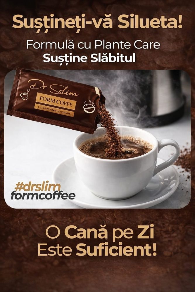 dr slim form coffe cafea cu extract de l carnitina si cicoare detox 30 plicuri www.slimming-time-romania.com photo