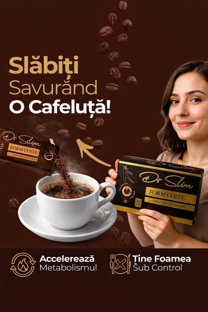 dr slim form coffe cafea cu extract de l carnitina si cicoare detox 30 plicuri www.slimming-time-romania.com photo