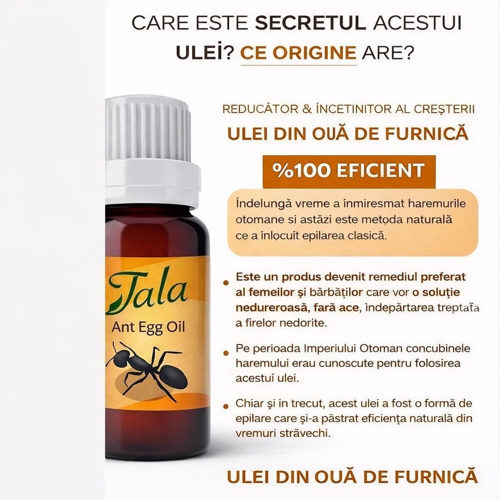 tala extract din ou de furnica ulei pentru depilare permanenta  slimming-time-romania.com photo