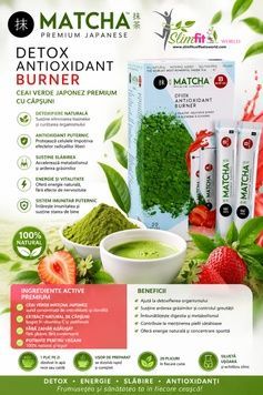 ceai verde matcha cu aroma de capsuni detox antioxidant mat1 photo