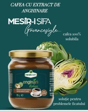 Cafea solubila cu extract din anghinare naturala ajuta la regenerarea ficatului antioxidant 75 gr cafea cu extract din anghinare  photo