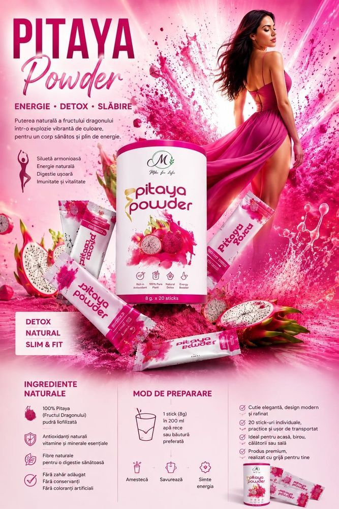 detox pink pitaya  ceai de slabit cu aroma de fructul dragonului  pitaya photo