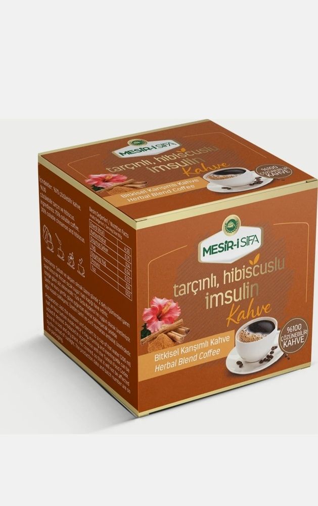 cafea solubila cu extract din scortisoara hibicus si insulina 75 gr  cafrea cu scortisoara hibicus si insulina photo