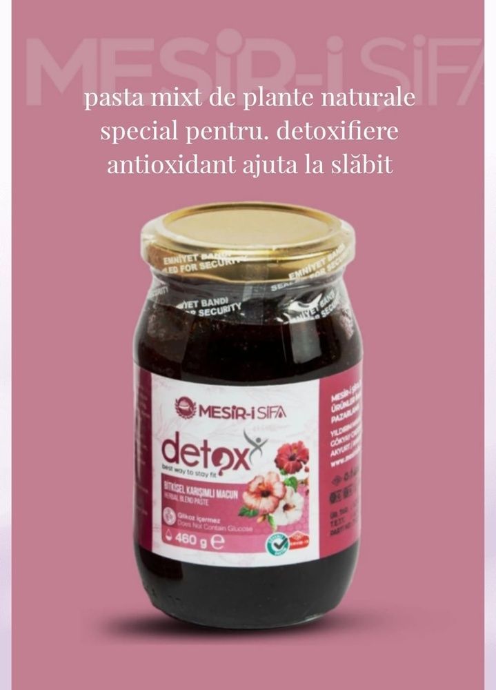 pasta din plante naturale ajuta la arderea grasimilor din corp detoxifiant antioxidant  de la ( mesiri i sifa) detox 480 gr    magiun detox  mesiri i sifa  photo